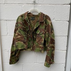 Vintage Camo Crop Jacket